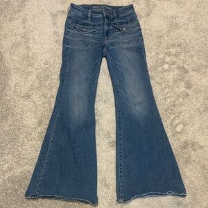 American Eagle festival flare jean